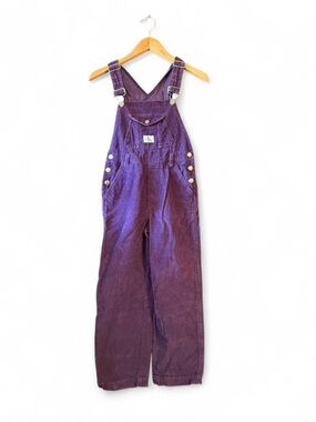 Calvin Klein Purple Corduroy Overalls Y2K Size Small